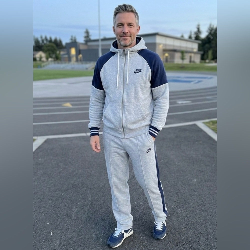 Vintage 80’s Nike Sweatsuit Track Activewear Classic Gym Fitness Workout Sweats